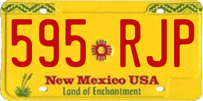 NM license plate 595RJP