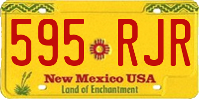 NM license plate 595RJR