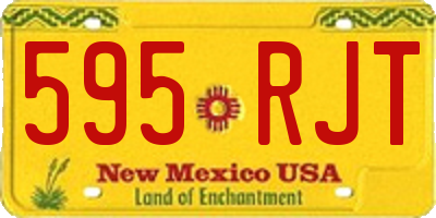 NM license plate 595RJT