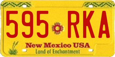 NM license plate 595RKA