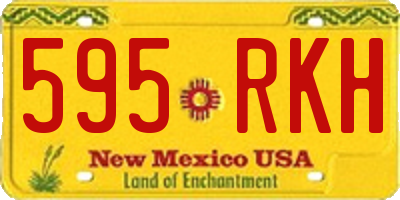 NM license plate 595RKH