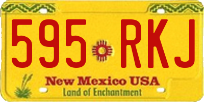 NM license plate 595RKJ