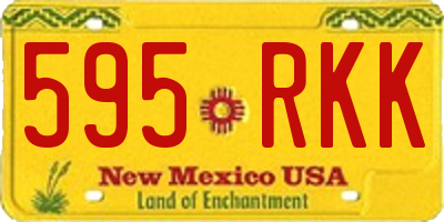 NM license plate 595RKK