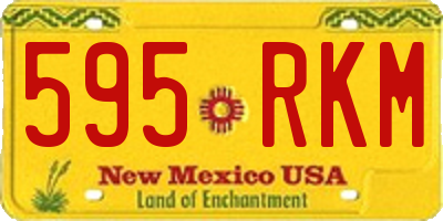NM license plate 595RKM