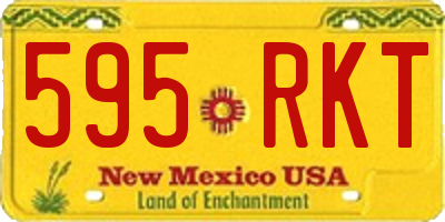 NM license plate 595RKT