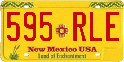 NM license plate 595RLE
