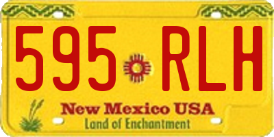 NM license plate 595RLH