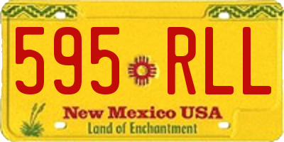 NM license plate 595RLL