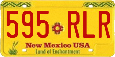 NM license plate 595RLR