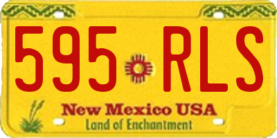 NM license plate 595RLS