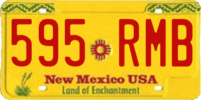 NM license plate 595RMB