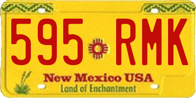 NM license plate 595RMK