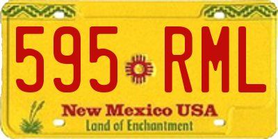 NM license plate 595RML