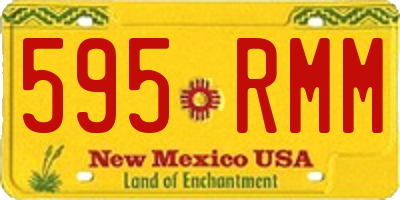 NM license plate 595RMM