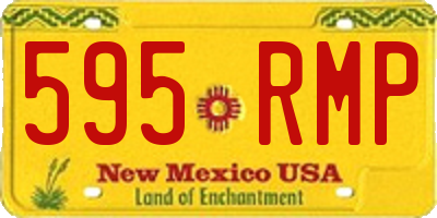 NM license plate 595RMP