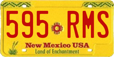 NM license plate 595RMS