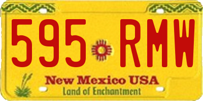NM license plate 595RMW