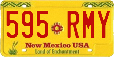 NM license plate 595RMY