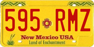 NM license plate 595RMZ