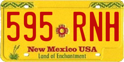 NM license plate 595RNH