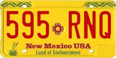 NM license plate 595RNQ