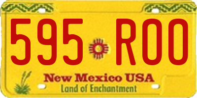 NM license plate 595ROO
