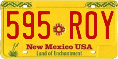 NM license plate 595ROY