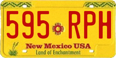 NM license plate 595RPH