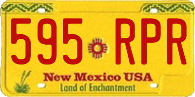 NM license plate 595RPR
