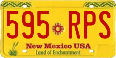 NM license plate 595RPS
