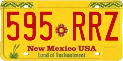 NM license plate 595RRZ