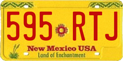 NM license plate 595RTJ
