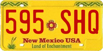 NM license plate 595SHQ