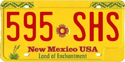 NM license plate 595SHS