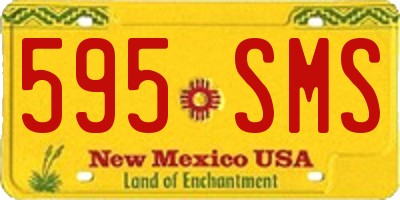 NM license plate 595SMS