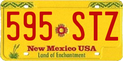 NM license plate 595STZ