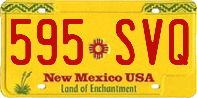 NM license plate 595SVQ