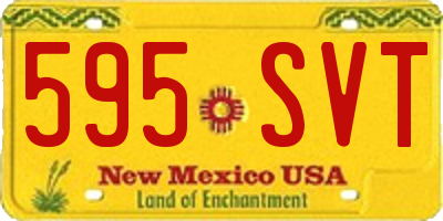 NM license plate 595SVT