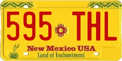 NM license plate 595THL