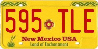 NM license plate 595TLE