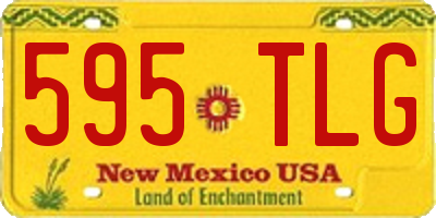 NM license plate 595TLG