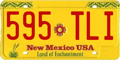 NM license plate 595TLI