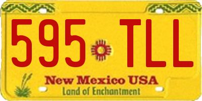 NM license plate 595TLL