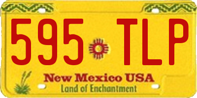 NM license plate 595TLP