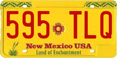 NM license plate 595TLQ