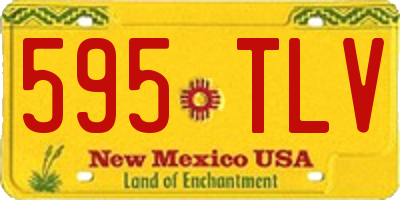 NM license plate 595TLV