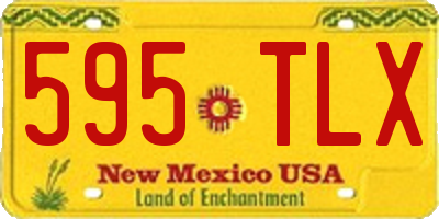NM license plate 595TLX