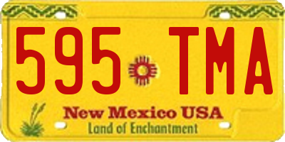 NM license plate 595TMA