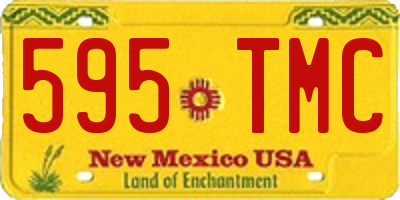 NM license plate 595TMC