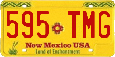 NM license plate 595TMG